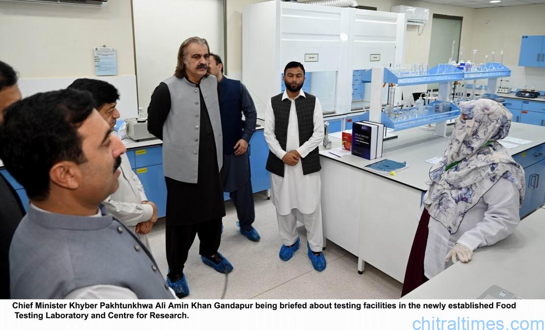 chitraltimes cm kp inagurated kp food testing laboratory 1