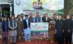 chitraltimes cm kp sohail afridi giving away schlorship cheques among students 1