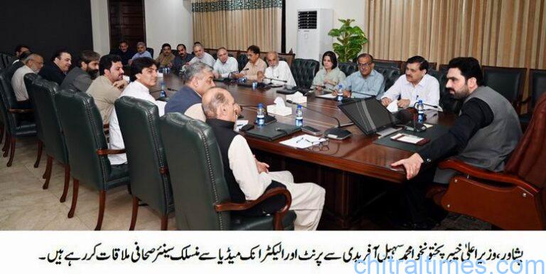chitraltimes cm sohail talking senior journalist