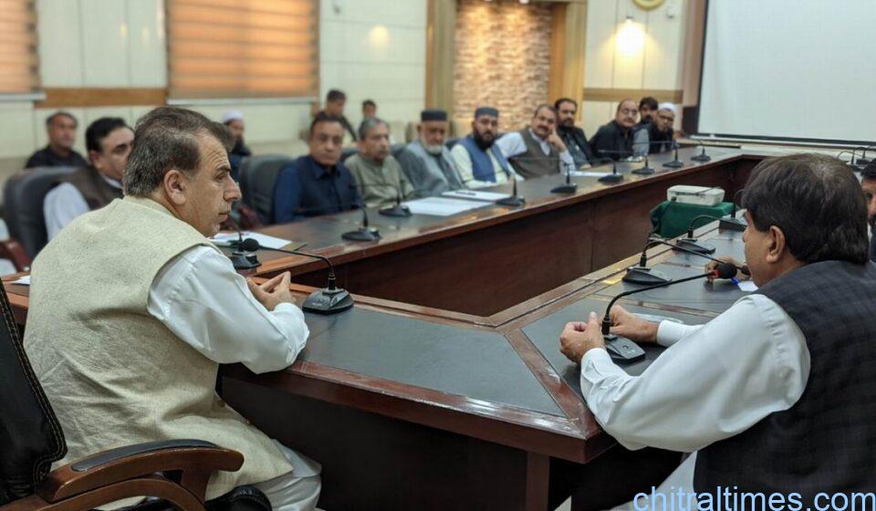 chitraltimes commissioner peshawar chairman BISE Peshawar chairing meeting on SSC exam