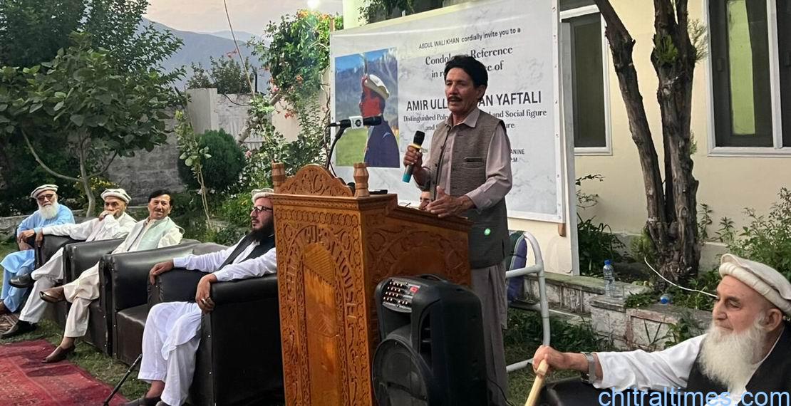 chitraltimes condolance refrence for late Amirullah Khan yaftali wali house Chitral 24