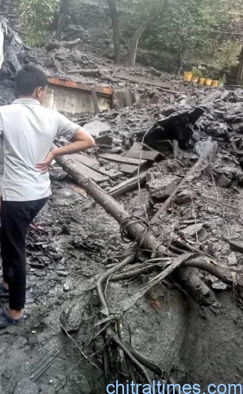 chitraltimes damages in kalash valley due rain and flood 2