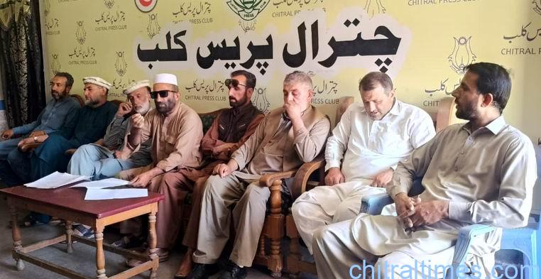 chitraltimes danin lasht inhabitants press confrence 3