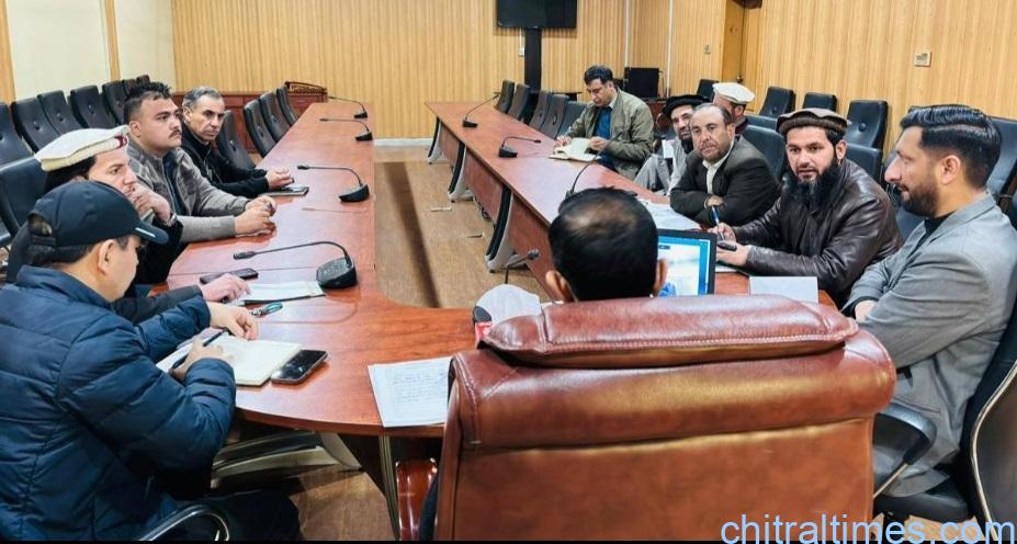 chitraltimes dc chitral lower raw hashim azeem chairing price review meeting2