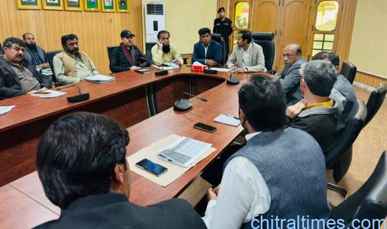 chitraltimes dc lower chitral chaired meeting on nha roads 3