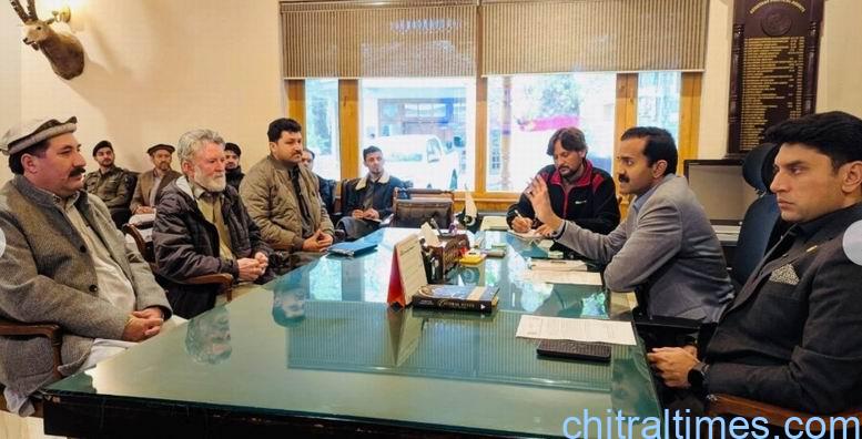 chitraltimes dc lower chitral chairing meeting on pre and post rain preparedness 1