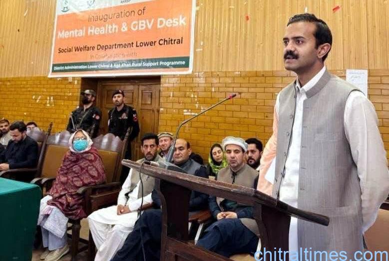 لوئر چترال؛ ذہنی صحت اور صنفی تشدد کے متاثرین کے لیے خصوصی ڈیسک قائم کردیا گیا، ڈپٹی کمشنر نے افتتاح کردیا