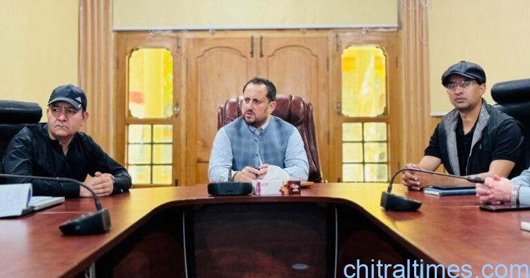 chitraltimes dc lower maqbool hussain chairing road projects 2