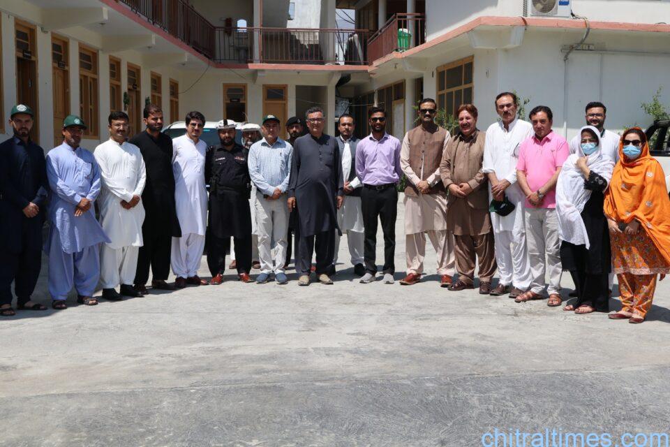 chitraltimes dc lower raw azeem visit akah office 2