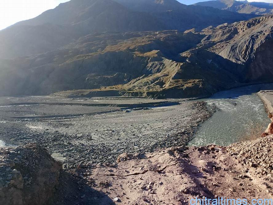 chitraltimes dc upper chitral visit shadar reshun to examine work on diverse river 7