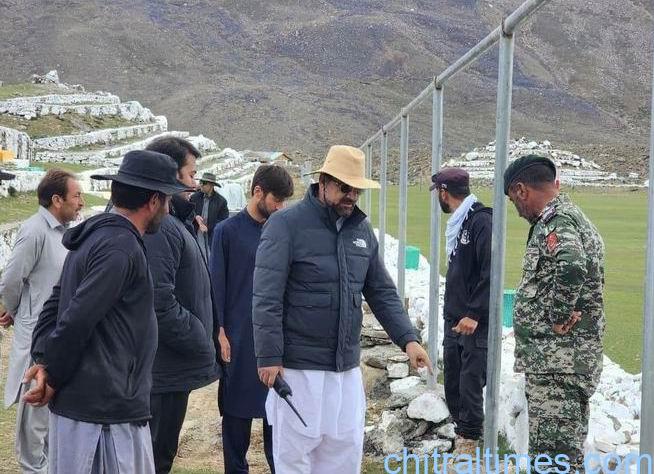 ڈپٹی کمشنر اپر چترال عمران خان کا شندور پولو گراونڈ کا دورہ، فیسٹول کے انتظامات کا جائرہ 
