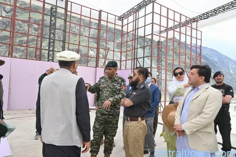 chitraltimes dc wing comdr mastuj and dpo visit didar gah parwak mastuj 4