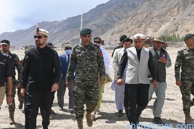 مستوج؛ ہزہائی نس پرنس رحیم الحسینی آغاخان کی آمد کے حوالے سے انتظامات اخری مراحل میں داخل، ضلعی سربراہان اور ونگ کمانڈر کا دورہ دیدار گاہ ، تیاریوں کا جائزہ لیا گیا