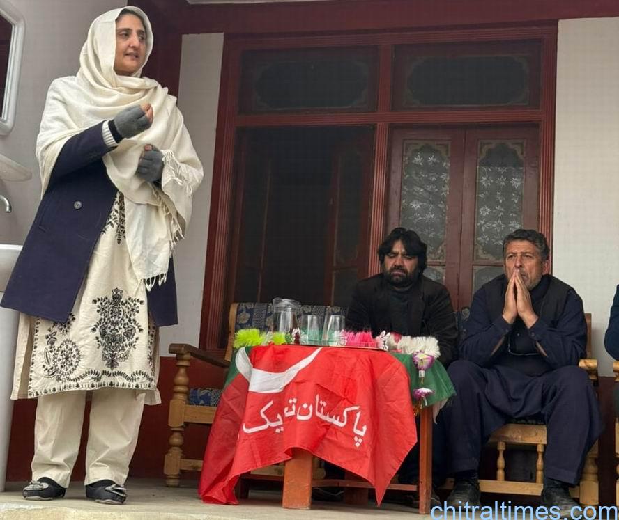 chitraltimes deputy speaker suraya bibi mulkhow visit road inaguration 7