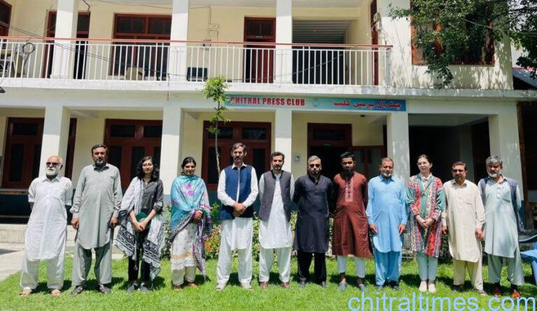 chitraltimes different universities students visit chitral press club