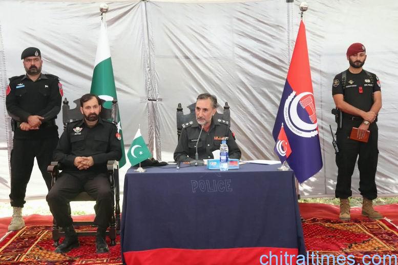 ڈی پی او چترال لوئر خالد خان کے زیر صدارت پولیس دربار کا انعقاد 
