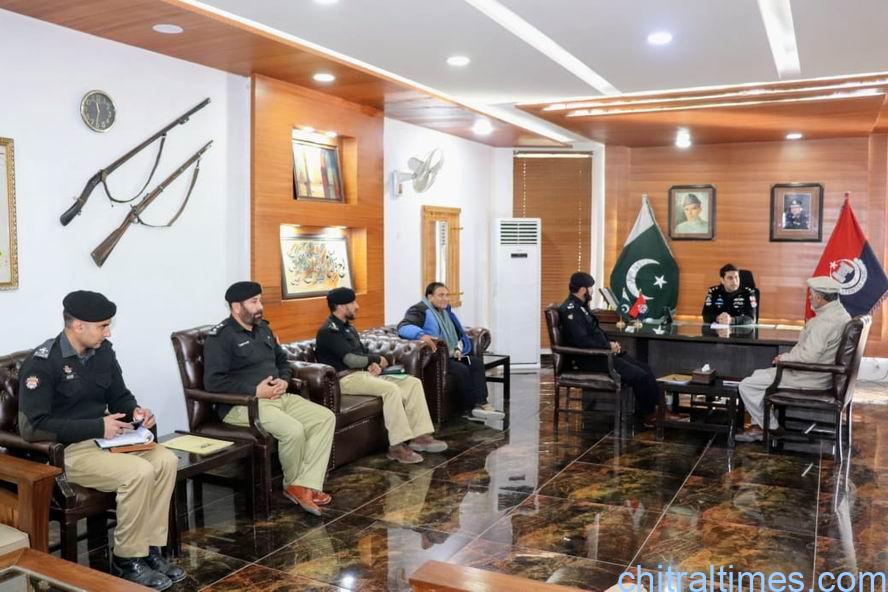 chitraltimes dpo lower chitral rifatullah chairing meeting 2