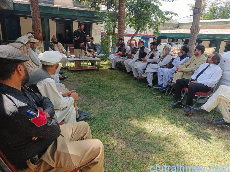 chitraltimes drosh police meeting on anti drug drive 3
