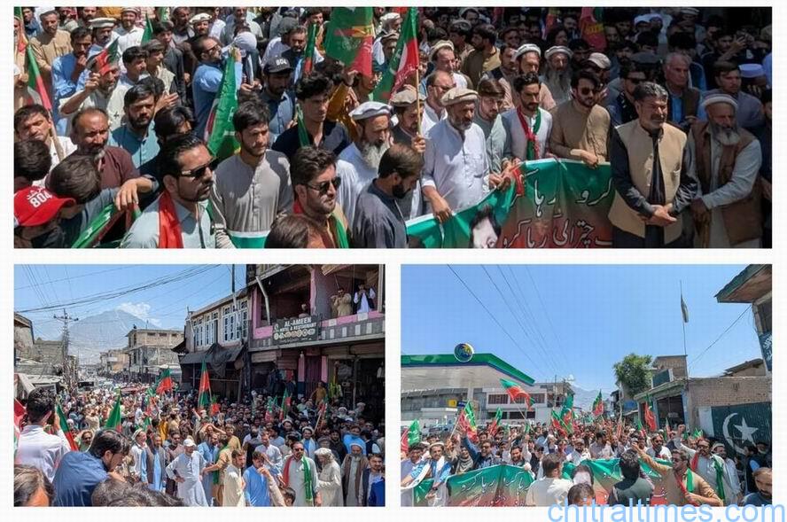 Chitral Times - The voice of Chitral | دروش میں پاکستان تحریکِ انصاف کی احتجاجی ریلی، ایم این اے عبد اللطیف کی رہائی کا مطالبہ chitraltimes drosh pti protest in favor of mna abdul lateef