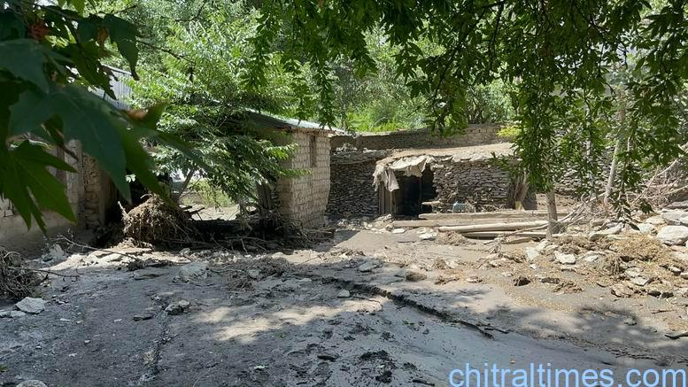 chitraltimes flash flood damaged houses crops in broze kol lower chitral 19