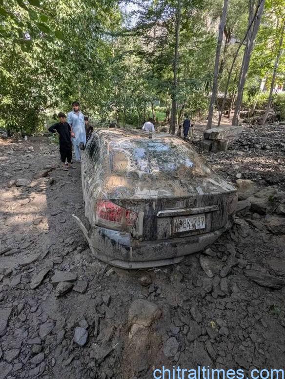 chitraltimes flash flood damaged houses crops in broze kol lower chitral 2