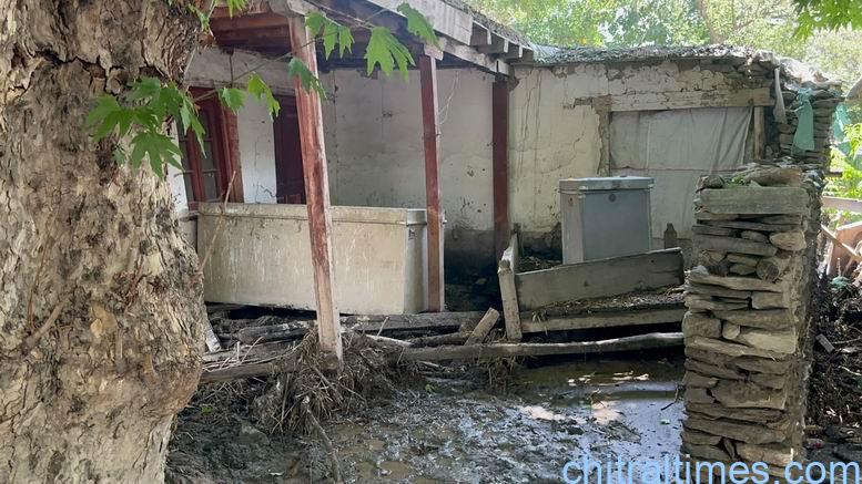 chitraltimes flash flood damaged houses crops in broze kol lower chitral 20