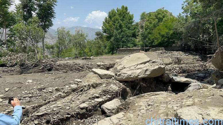 chitraltimes flash flood damaged houses crops in broze kol lower chitral 5
