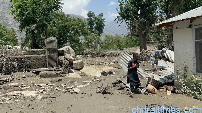 chitraltimes flash flood damaged houses crops in broze kol lower chitral 6