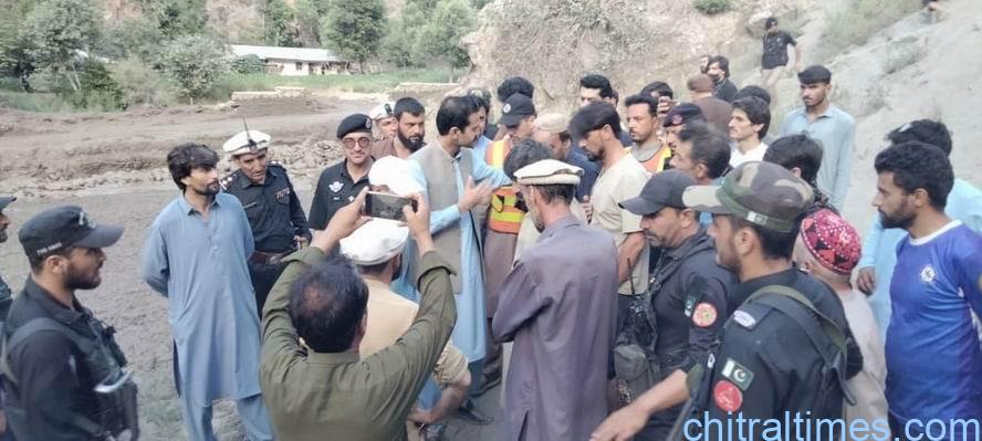 chitraltimes flash flood washed away crops houses and brige in Jughoor chitral lower 4