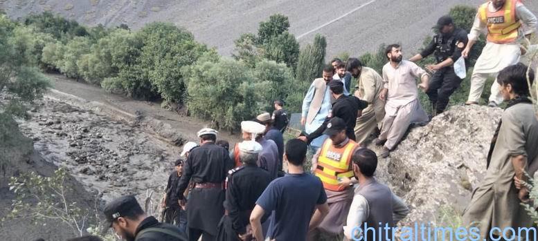 chitraltimes flash flood washed away crops houses and brige in Jughoor chitral lower 9