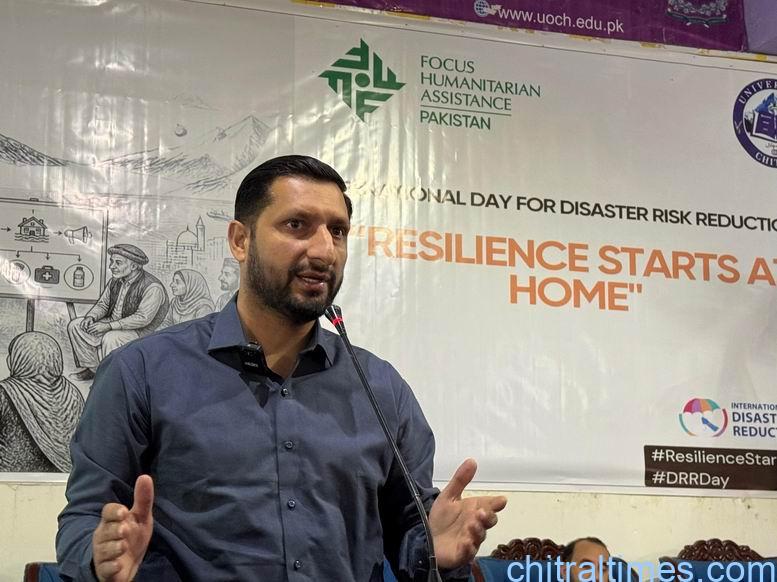 chitraltimes focus organizes intl risk resilience day adc abdul salam