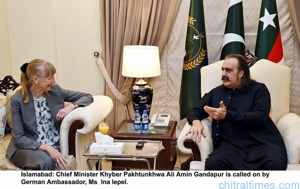 chitraltimes german ambassidor meeting with kp cm