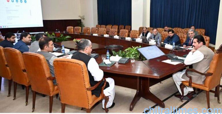 chitraltimes governor kp chairing dcs meeting