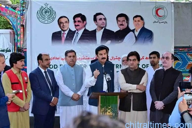 chitraltimes governor kp received relief good from sindh govt for chitral flood affected areas 3