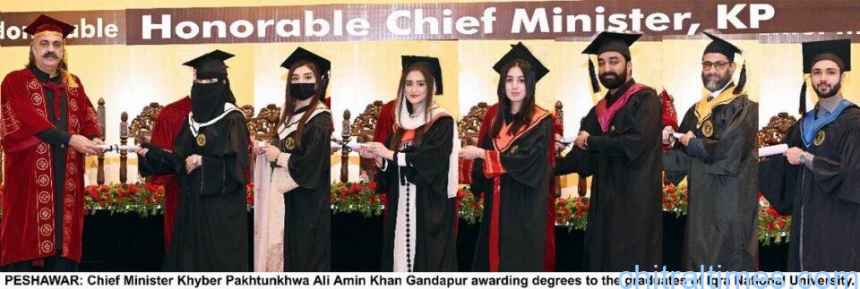 chitraltimes iqra national university convocation cm kp chief guest 1