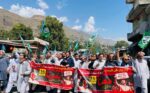 chitraltimes jamat islami protest rally against petrolium levy 1
