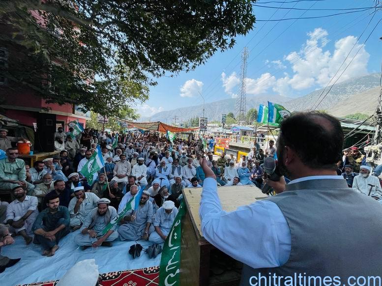 chitraltimes jamat islami protest rally against petrolium levy 6