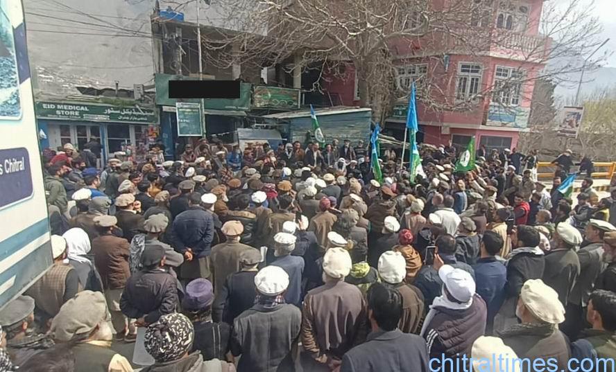 chitraltimes jamat islami protest rally chitral 3