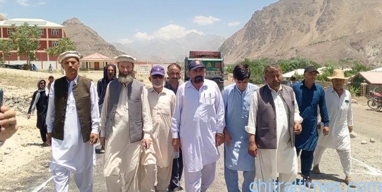 chitraltimes junali kuch road asphalt work started 7