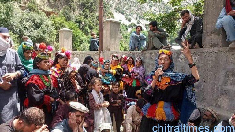 chitraltimes kalash protest rally against water supply scheme 4