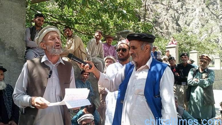 chitraltimes kalash protest rally against water supply scheme 6