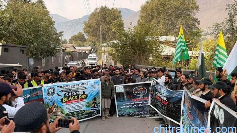 chitraltimes kashmir black day observed chitral lower 3