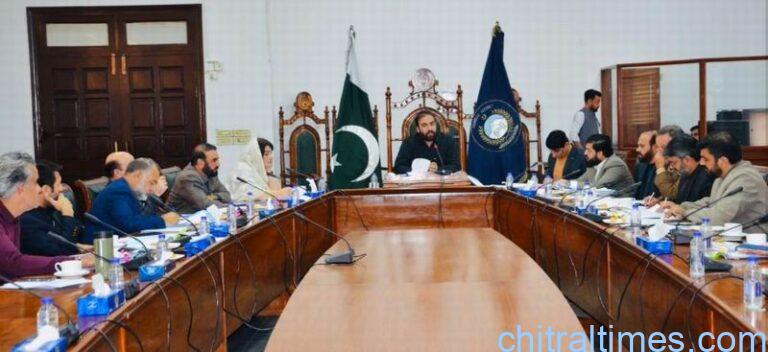 chitraltimes kp assembly standing committee on mine and mineral meeting