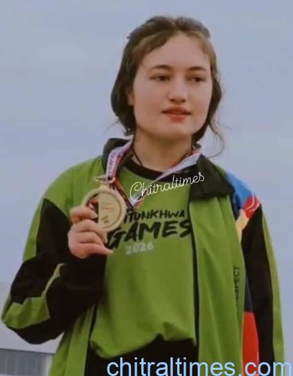 chitraltimes mahak from chitral got gold medal in under 21games