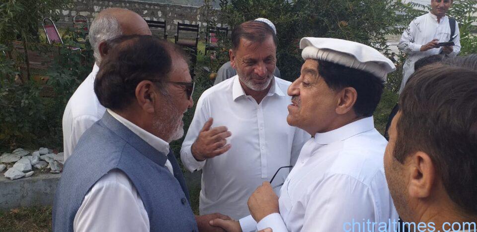 chitraltimes minister food zahir shah visit chitral and media talk 13