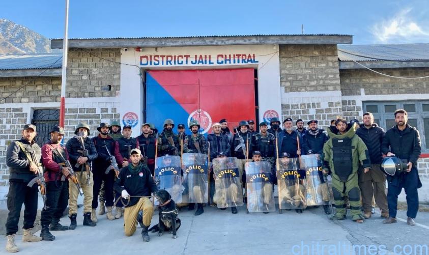 chitraltimes mock exercise by chitral police and cs lower chitral group