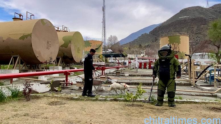 پاکستان اسٹیٹ آئل ڈپو لوئر چترال میں کسی بھی ہنگامی صورتحال سے بروقت نمٹنے کیلئے موک ایکسرسائز کا انعقاد
