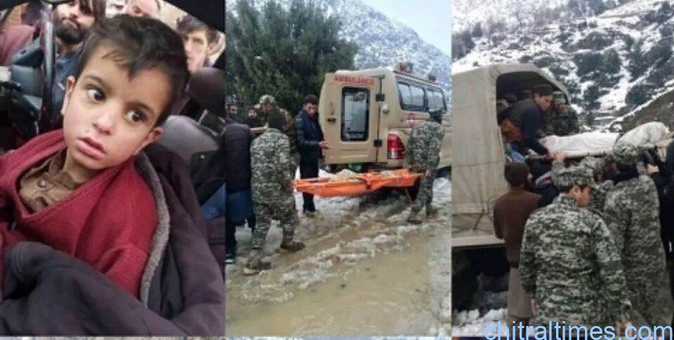 chitraltimes nine people dies in damel after avalanch hit a house