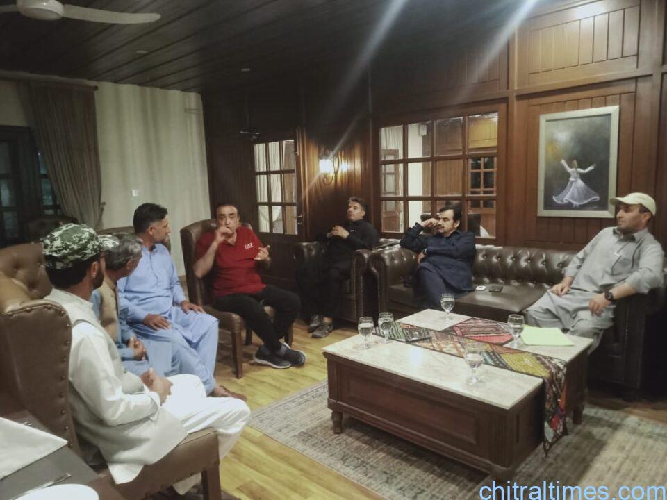 chitraltimes ovir uc elites meeting with dg tourism