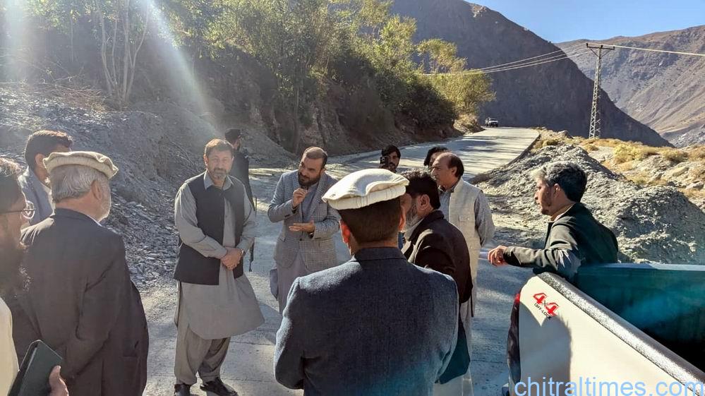 chitraltimes pm inspection team visit shandur mastuj road 3